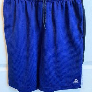 Reebok Blue/ Black/ White Gym Shorts Size Medium